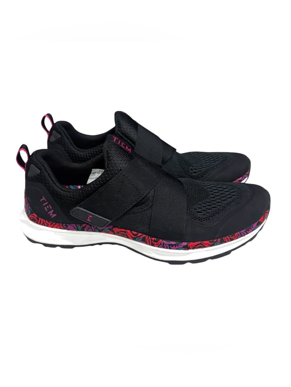 Tiem Slipstream Women’s cycling Shoes in Black Floral Size 9.5US  EU 40.5